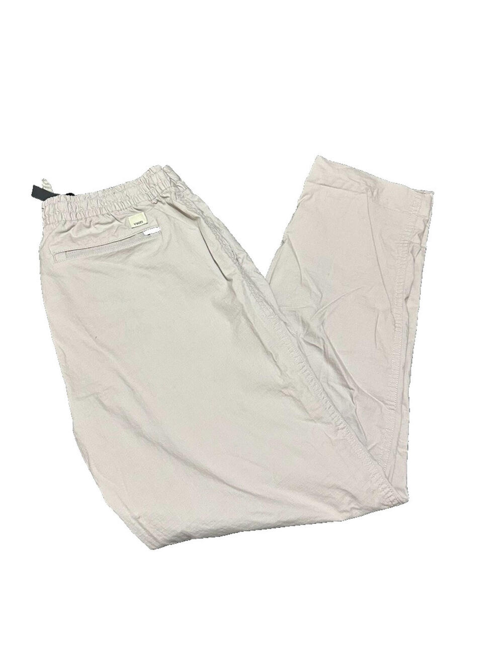 Vuori Ripstop Pants Womens Medium Tan Organic Cotton Elastic Waist Drawstring